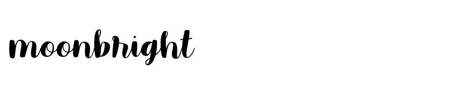 Moonbright font